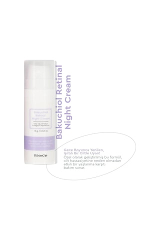 Retinal Ve Bakuchiol Destekli Yenileyici Gece Kremi 15g