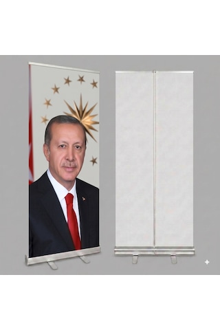 Cumhurbaşkanı Poster Baskılı Roll Up Banner 100x200cm No:2 Diğer