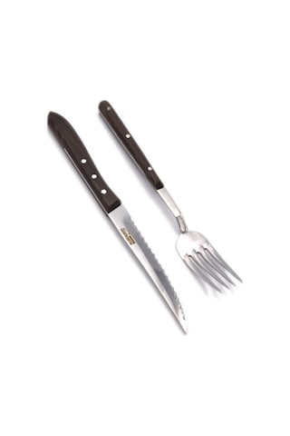Solingen Steak Bıçağı 4'Lü Set 2 Bıçak 2 Çatal Et Bıçağı Çatal