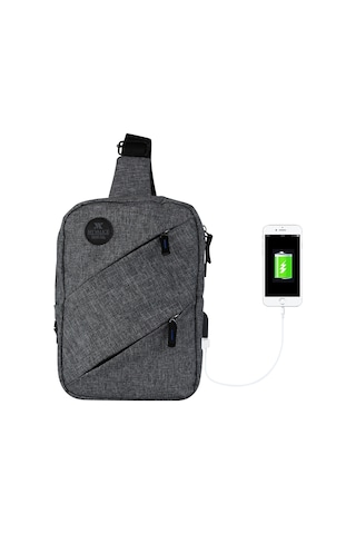 My Valice Smart Bag Usb'Li Çapraz Göğüs Çantası 1504 Bordo
