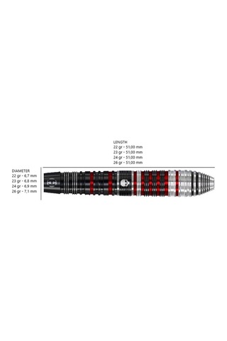 Harrows Ryan Searle Series 2 %90 Tungsten Dart Oku