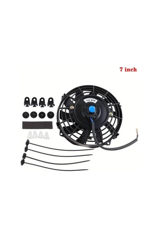 Motion003 Kavisli Yaprak Modifiye Edilmiş Araç Soğutma Ekipmanı Kondenser Fanı 12v 80w 1778 Cm