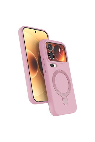 Xiaomi Mi 17 Pro Max Regal Magsafe Standlı Kapak - Açık Pembe AÇIK PEMBE