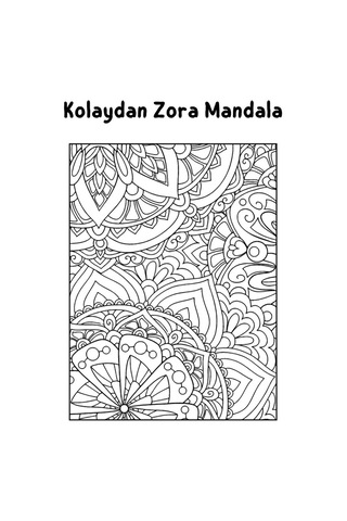 Kolaydan Zora Mandala (Çiçekli Mandala)