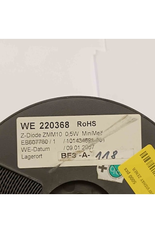 Tzmc10gs08 10v 0.5w Vıshay Zener Diyot 250 Adet