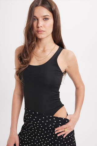 Tudors Kadın Standart Fit Normal Kesim Kolsuz Halter Yaka Siyah Crop Atlet-50961