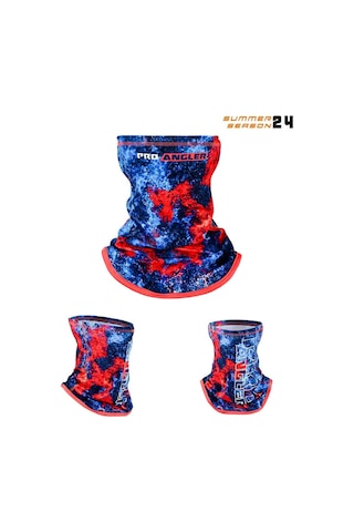 Fujin Pro Angler Neck Gaiter Boyunluk Red Reef Çok Renkli