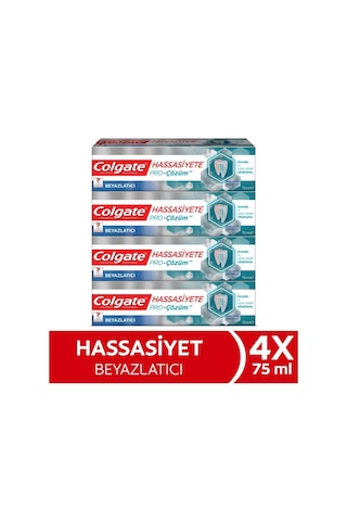 Colgate Hassasiyete Pro Çözüm Beyazlatıcı Diş Macunu 4 x 75 ML