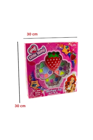 Çocuk Makyaj Seti Sürülebilir Makyaj Set Çilek Makyaj Set