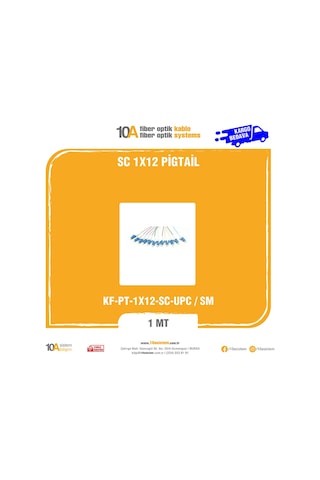 Fiber Optik Sc 1X12 Pigtail