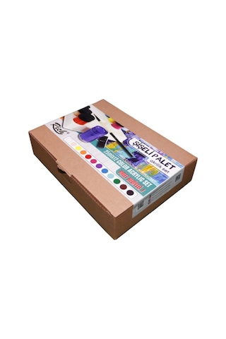 Rich Şişeli Palet 25 Ml X 12'li Akrilik Set Fırça