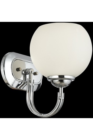 Lamore Home Dicle Opal Camlı Tekli Krom Aplik Krom