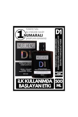 Muelhens D1 Hair Loss Dökülme Karşıtı Onarıcı Şampuan 500 ML