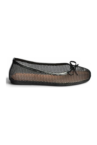 Fox Shoes Y274623315 Siyah File Kadın Babet