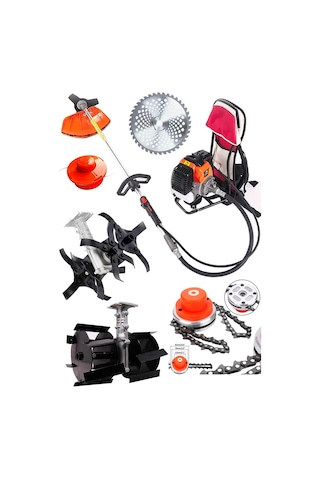 Staxx Power ST9900 Benzinli Çim Biçme Sırt Tırpan Makinesi + Çapa Set