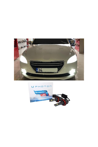 Peugeot 301 Led Xenon Uzun Far Ampulü H1 Ultimate 9500 Lumens Yeni Seri Beyaz 2012-2017