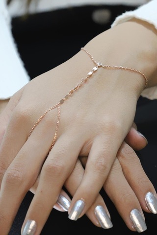 Gümüş Rose Mekik Pullu Şahmeran Rose Gold