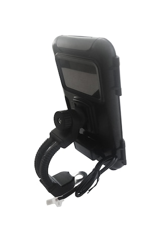 RESOLUT Suporte XL  USB Bağlantılı Motosiklet Bisiklet Telefon Tutucu Su Geçirmez 5.5-7.0 inç arası