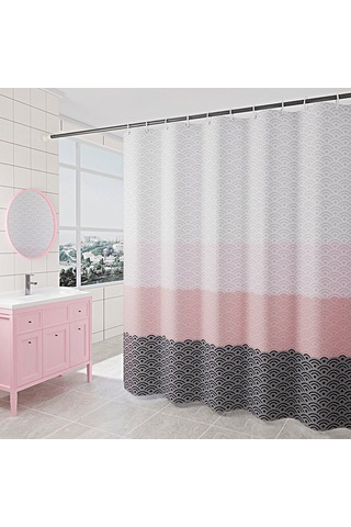Kancalı Renkli Duş Perdesi, 180x200 Cm Duş Perdeleri, Küf Önleyici Banyo Perdesi Polyester Kumaş Yıkanabilir Diğer