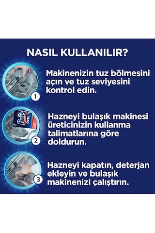 Finish Bulaşık Makinesi Özel Tuz 1500 Gr x 4
