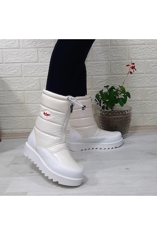 Lee Cooper 31190 Beyaz Kaymaz İçi Kürklü Önden Fermuarlı Kar Botu 001