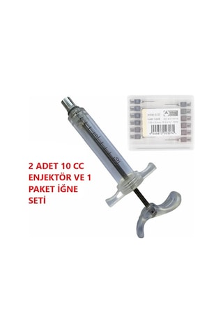 Forvet Kaynatılabilir Mika Şırınga 10 Cc-2 Adet Ve İğne Seti - Hsw Eco 19g 1.0x15 Mm Küçükbaş