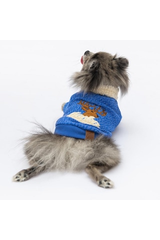 Pawstar Sax Mavi Alaska Esnek, Küçük Irk Triko Köpek Trikosu