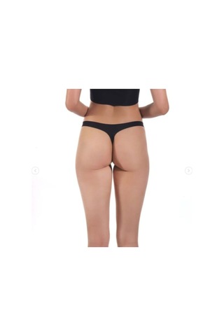 Bonbonetti Lazer Kesim Tanga Kulot Beyaz-Siyah-Ten Kadın Külot Çok Renkli