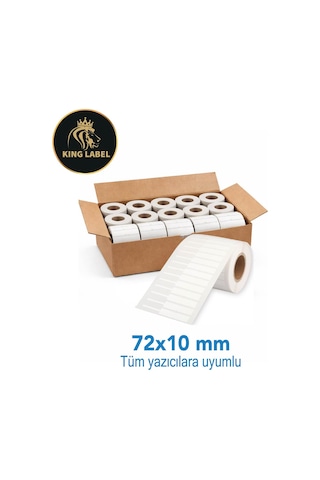 72 X 10 Mm Standart Kuyumcu Etiketi Diğer