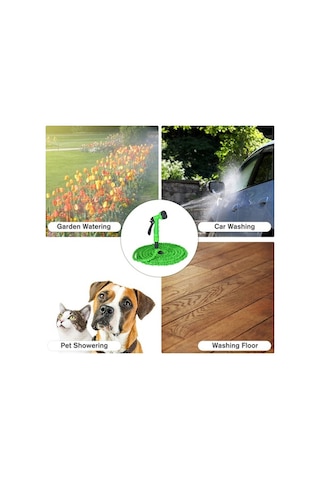 Pazly 75 Feet Genişleyebilir Bahçe Hortumu - Dış Mekan, Çim Sulama, Araç Yıkama İçin Bağlantı Parçalı