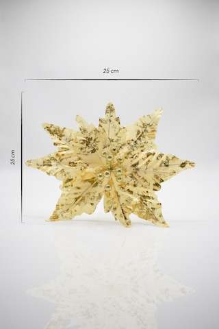 Waldern Premium 25 25 Cm Yılbaşı Süs Yapay Çiçek Gold