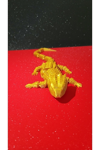 30 Cm Oynak Kertenkele Figürü Esnek Eklemli 3d Yazıcı Üretimi Dekoratif Oyuncak & Masa Süsü
