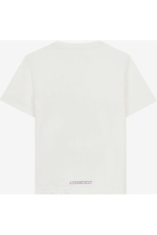 Skechers Graphic Tee B Short Sleeve Büyük Erkek Çocuk Beyaz Tshirt Sk241093-102