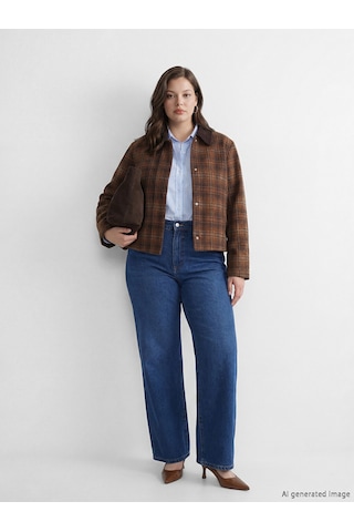 Lcw Studıo İndigo Baggy Fit Kadın Jean Pantolon