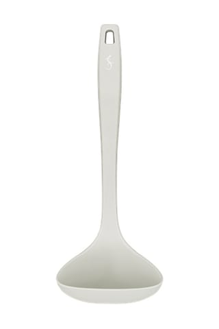 Lurch - Platin Silikon Çorba Kepçesi 28 Cm Açık Gri - Yanmaz, Yapışmaz, Bükülmez, Çizmez, Tat Ve Koku Bırakmaz - 240012