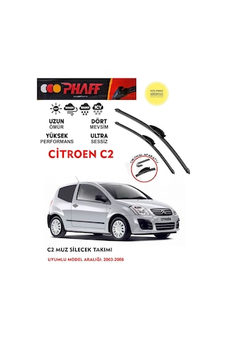 Citroen C2 Silgeç Silecek 2007 Model Araca Özel Aparat
