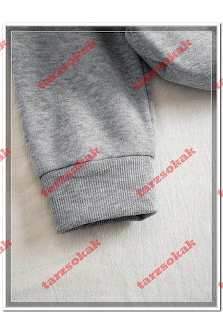 Tarzsokak Deniz Biyolojisi Kaplumbağa Baskılı Sweatshirt Erkekler İçin Bisiklet Yaka Günlük Kazaklar Po Gri