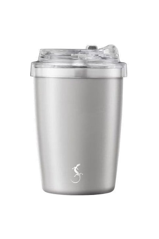 Lurch - "coffee-to-go" 300 Ml Granit Gri, Paslanmaz Çelik Termos - Çift Cidarlı - 270985 Beyaz