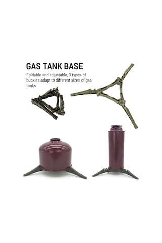 Reedark Kamp İçin Mini Gaz Isıtıcı - Taşınabilir, Verimli Isı, Dayanıklı Malzeme İle Dış Etkinlikler İçin Set Mavi