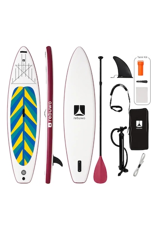 Maldivler Serisi Şişme Sup Board Bordo Stand Up Paddle Board 320 82 15 Cm