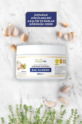 Avon Nature Pro Dökülme Karşıtı Sarımsak ve Kekikli Saç Maskesi 250 ML