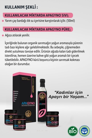 Apayrı Yaşam Bitkisel Apagyno Kadınlara Özel Bio Kür Seti