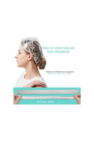 Esnature Tek Kullanımlık Naylon Duş Bonesi 50'li