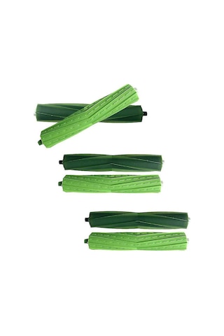 Moveevo Irobot Roomba I7/ı7+/ı7 Plus Robot Süpürgeye Uygun Yeşil Plastik 3 Çift Temizleme Fırçası Aksesuarı