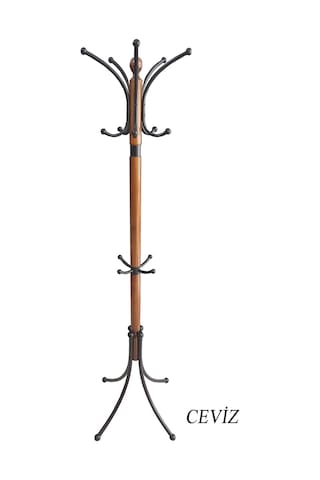 Tolunay Portmanto Ayaklı Askılık - Boyalı Yonca Model