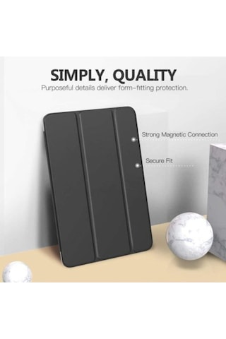 Apple Uyumlu iPad, 8. Ve 9. Nesil 2020 /2021 10.2" Tablet Flip Smart Standlı Akıllı Kılıf Smart Cover