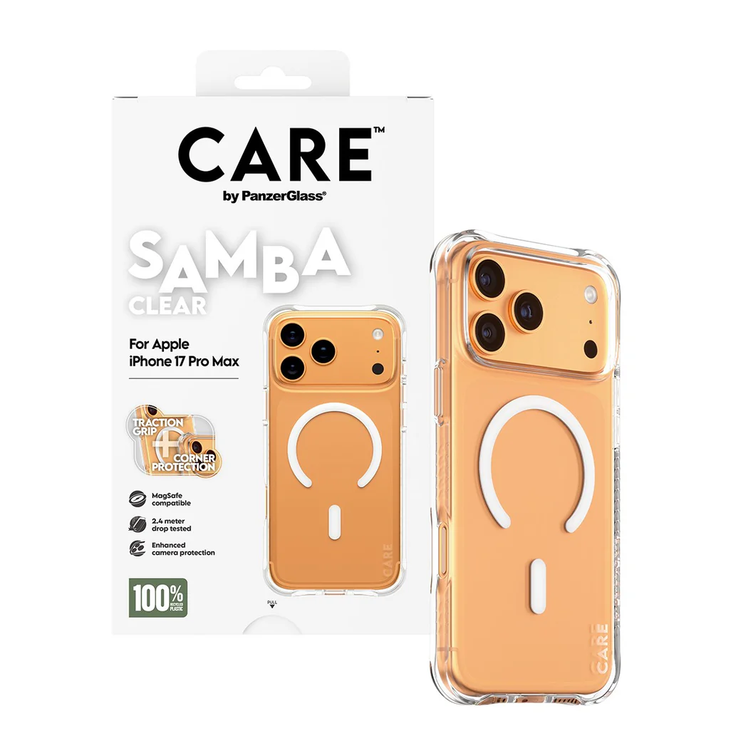 Panzerglass Care Apple iPhone Uyumlu  17 Pro Max Fashionable Case Samba Magsafe Şeffaf Kılıf