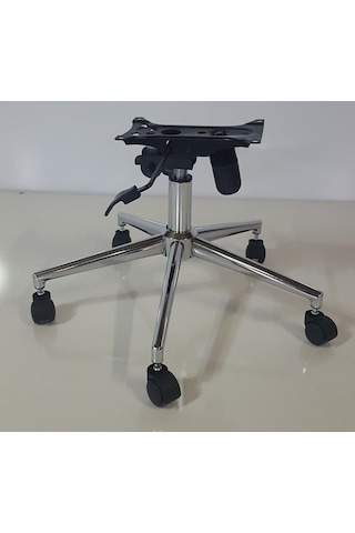 Kamusalmarket Makam Koltuğu Yıldız Ayak+Krom Piston+Çift Kollu Mekanizma