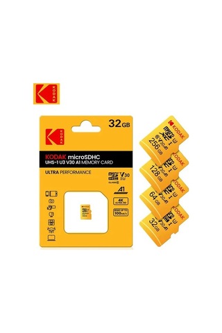 Novahub Kodak Micro Sd 32-256 Gb Hafıza Kartı - Yüksek Hızlı, A1, V30, U3, Uhs, Telefon, Kamera, Tablet İçin