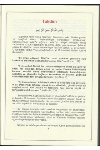 Salih Selefin Menhec Ve Ahlakı Behcetu'l-asar Mine's-selefi'l...